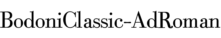 BodoniClassic-AdRoman font preview