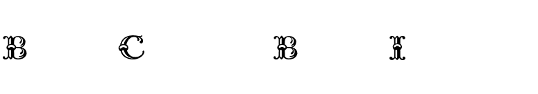BodoniClassic-BambusInitials font preview