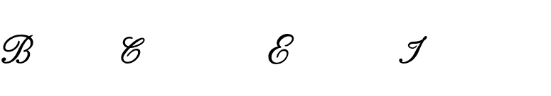 BodoniClassic-EnglishInitials font preview
