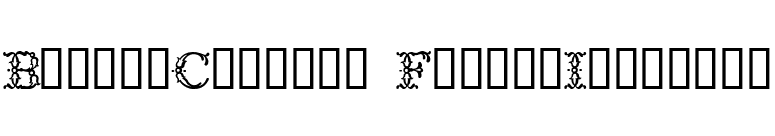 BodoniClassic FloralInitials font preview