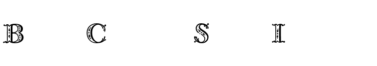BodoniClassic-ShadowInitials font preview