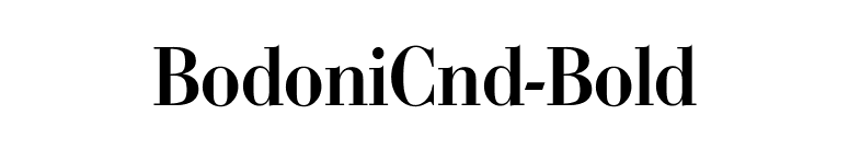 BodoniCnd-Bold font preview