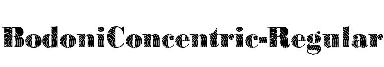 BodoniConcentric-Regular font preview