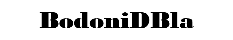 BodoniDBla font preview