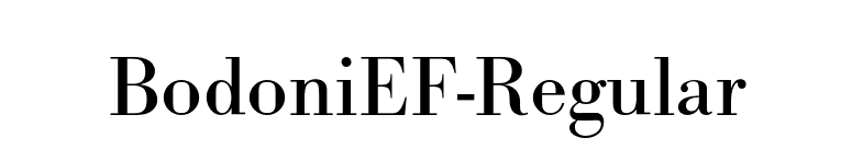 BodoniEF-Regular font preview