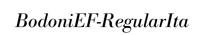 BodoniEF-RegularIta font preview