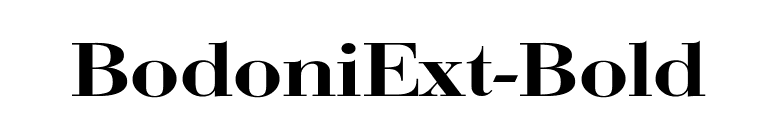 BodoniExt-Bold font preview
