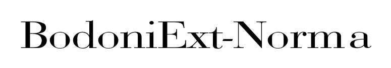 BodoniExt-Norma font preview