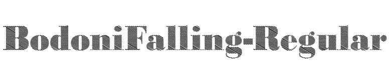 BodoniFalling-Regular font preview