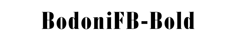 BodoniFB-Bold font preview