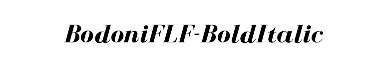BodoniFLF-BoldItalic font preview