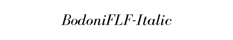 BodoniFLF-Italic font preview