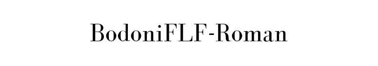 BodoniFLF-Roman font preview