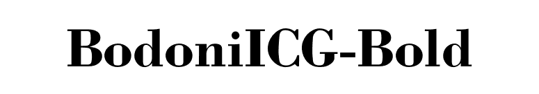 BodoniICG-Bold font preview
