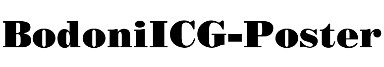 BodoniICG-Poster font preview
