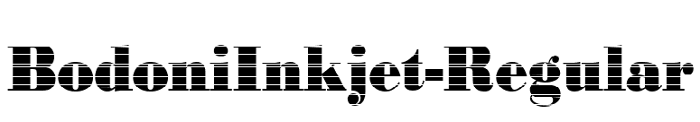 BodoniInkjet-Regular font preview