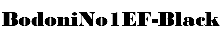 BodoniNo1EF-Black font preview