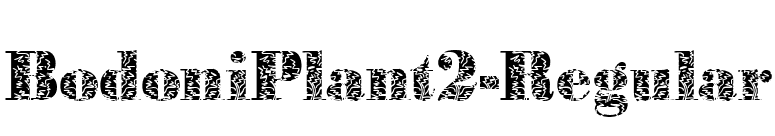 BodoniPlant2-Regular font preview