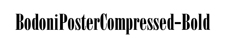 BodoniPosterCompressed-Bold font preview