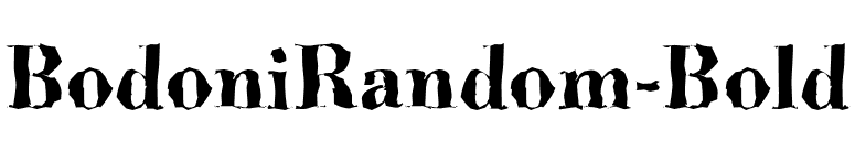 BodoniRandom-Bold font preview