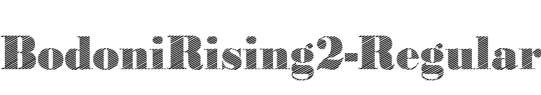 BodoniRising2-Regular font preview
