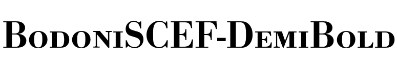 BodoniSCEF-DemiBold font preview