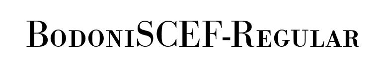 BodoniSCEF-Regular font preview