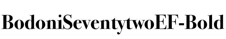 BodoniSeventytwoEF-Bold font preview