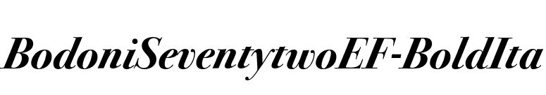 BodoniSeventytwoEF-BoldIta font preview