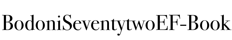 BodoniSeventytwoEF-Book font preview
