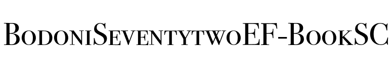 BodoniSeventytwoEF-BookSC font preview