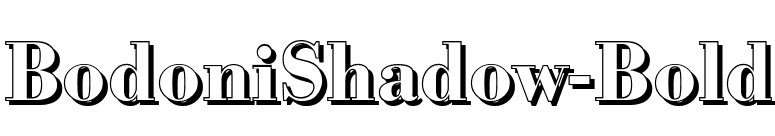 BodoniShadow-Bold font preview