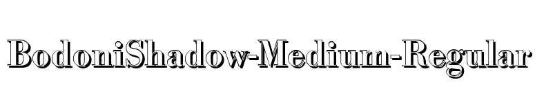 BodoniShadow-Medium-Regular font preview