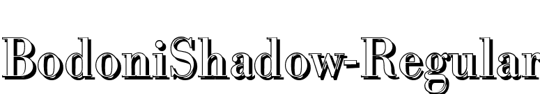 BodoniShadow-Regular font preview