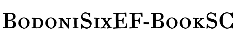 BodoniSixEF-BookSC font preview