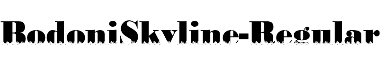 BodoniSkyline-Regular font preview