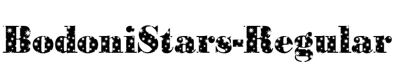 BodoniStars-Regular font preview