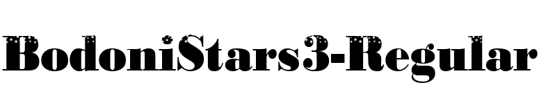 BodoniStars3-Regular font preview