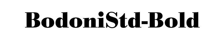 BodoniStd-Bold font preview