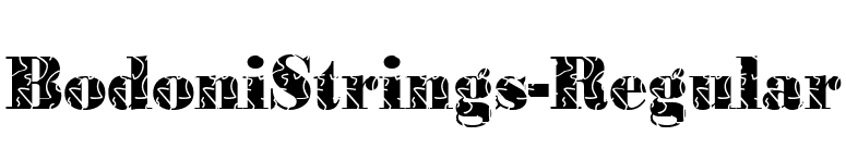 BodoniStrings-Regular font preview