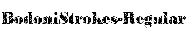 BodoniStrokes-Regular font preview