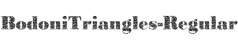 BodoniTriangles-Regular font preview