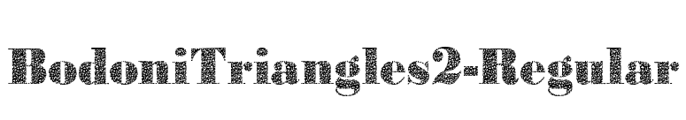 BodoniTriangles2-Regular font preview