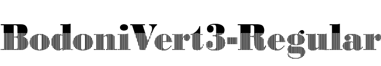 BodoniVert3-Regular font preview