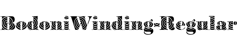 BodoniWinding-Regular font preview
