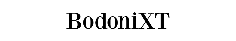 BodoniXT font preview