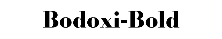 Bodoxi-Bold font preview