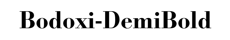 Bodoxi-DemiBold font preview