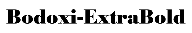 Bodoxi-ExtraBold font preview