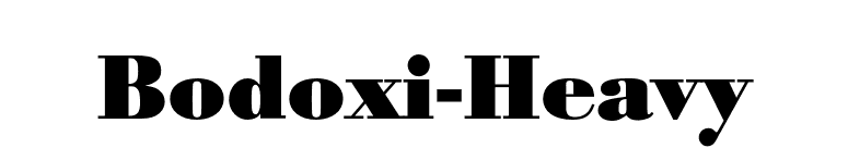 Bodoxi-Heavy font preview
